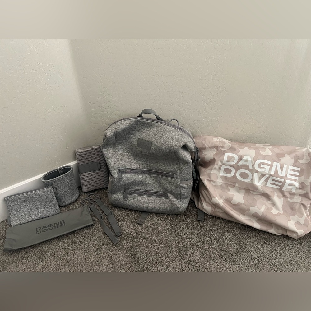Dagne Dover Gray Large Indi Neoprene Diaper Bag